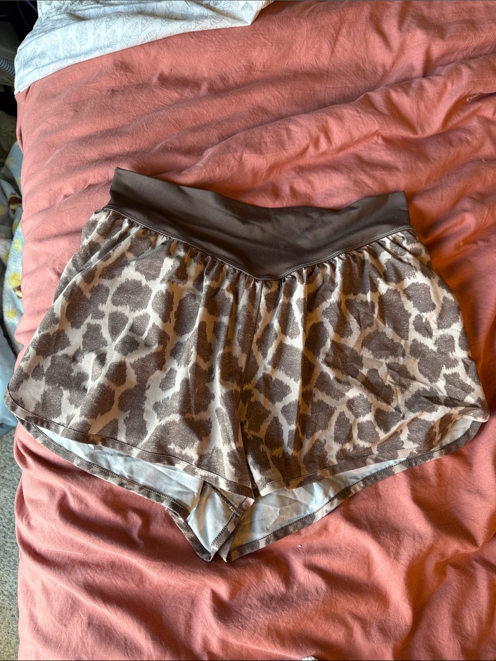 Women's Brown Animal Print Athletic Shorts - Offline by Aerie